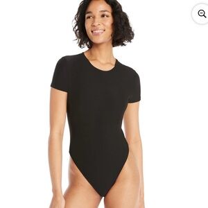 Black Short Sleeve Bodysuit